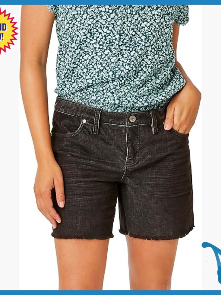 Mid-Rise Organic Cotton Active Shorts 6" Inseam Size 2